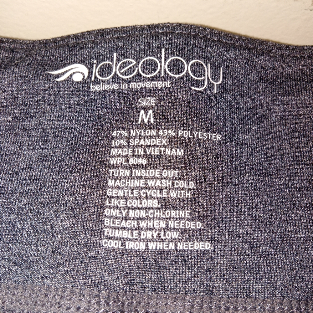 Idealology Believe In Movement Gray Capri Leggings Medium - Picture 4 of 8
